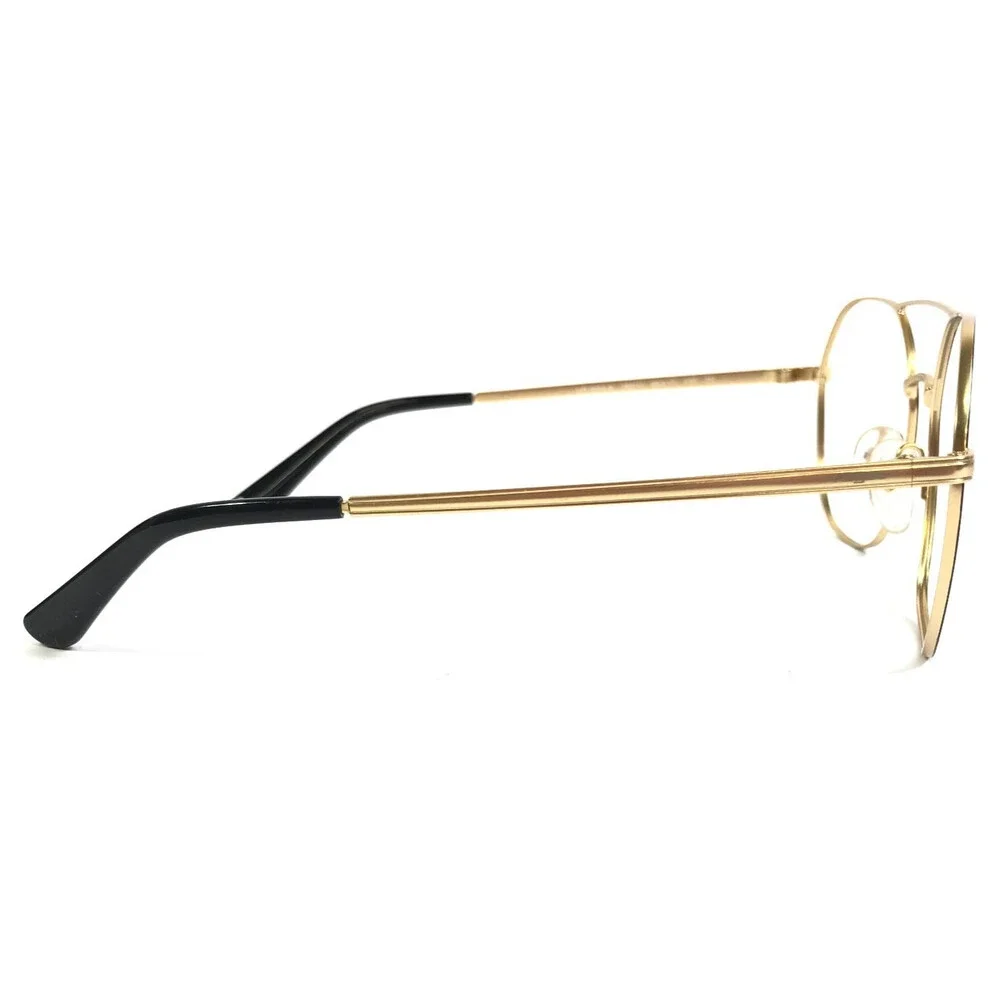 Vogue Eyeglasses Frames VO4022-S 352/11 Black Gold Geometric Wire Rim 55-17-135